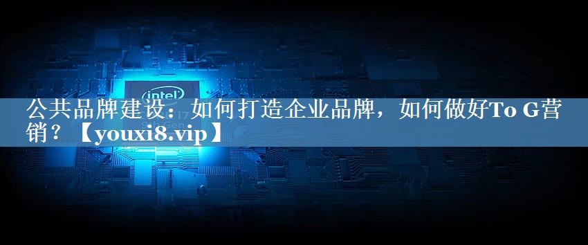 公共品牌建設：如何打造企業(yè)品牌，如何做好To G營(yíng)銷(xiāo)？